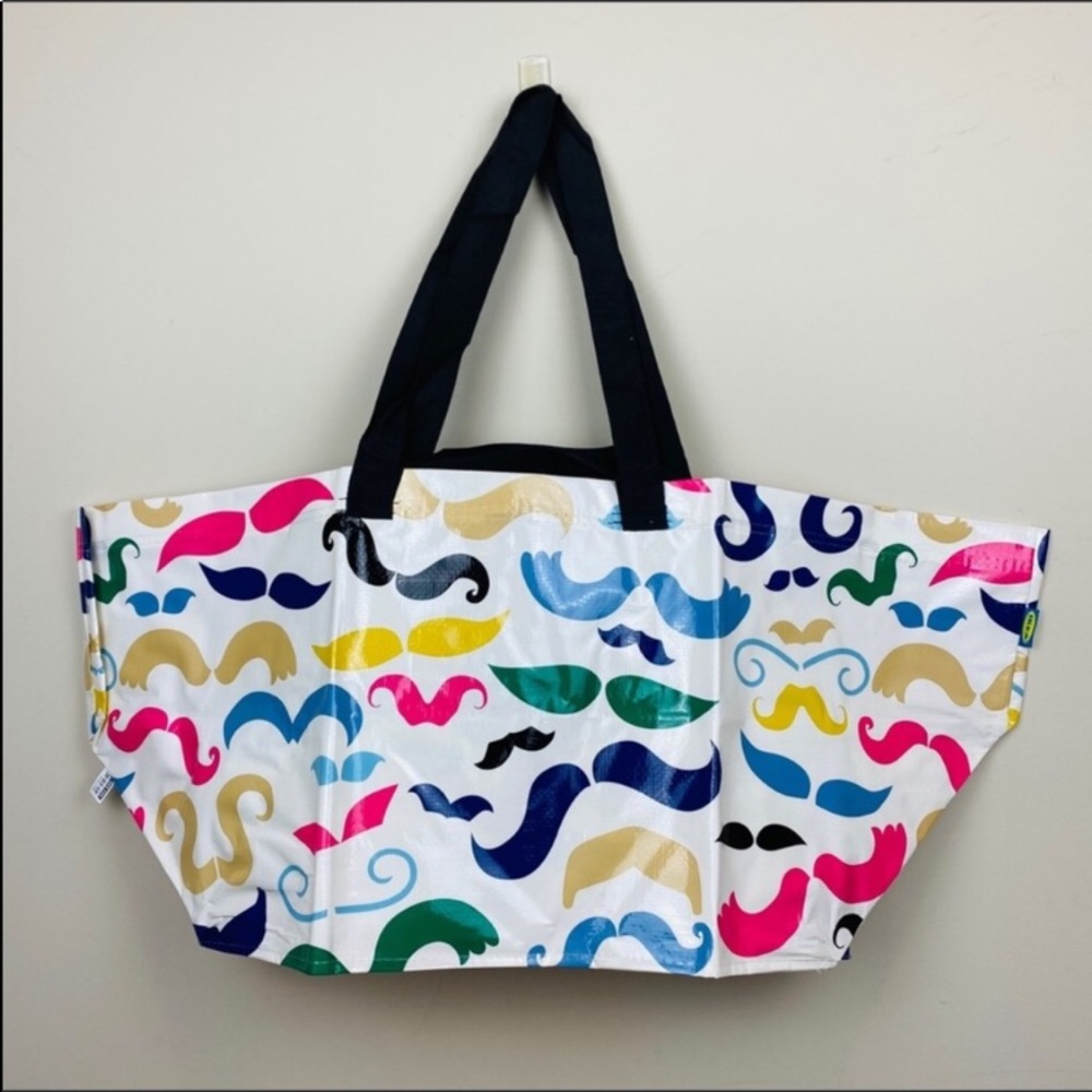 Limited Edition IKEA BANGLIG Mustache bag NWT
